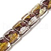 Handmade Gold Sand and Silver Sand Lampwork Beads FOIL-C001-01A-04-1