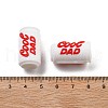 Father's Day Silicone Beads SIL-V006-02C-3