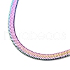 304 Stainless Steel Flat Snake Chain Necklace for Men Women NJEW-E093-02MC-02-2