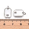 Brass & Shell Charms KK-N254-212P-3