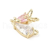 Brass Micro Pave Cubic Zirconia Pendants KK-M326-17-G02-2