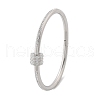 304 Stainless Steel Rhinestone Bangles for Women BJEW-Z092-04P-4
