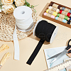 Fingerinspire 20 Yards 2 Colors Flat Nylon Elastic Cords OCOR-FG0002-40-5