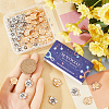 SUNNYCLUE 60Pcs 2 Colors Tibetan Style Alloy Pendants FIND-SC0010-55-3
