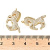 Brass Micro Pave Cubic Zirconia Pendants KK-I276-55G-3
