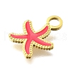 304 Stainless Steel Enamel Charms STAS-K263-86A-G-2