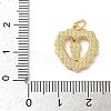 Brass Pave Natural White Shell Religion Pendants KK-S522-23G-B-3