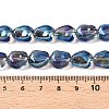 Electroplate Glass Beads Strands EGLA-T021-08I-4