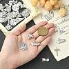 50Pcs 10 Styles Tibetan Style Zinc Alloy Bag Pendants TIBEP-CJ0003-30-4