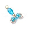Transparent Glass Pendants PALLOY-MZ00725-05-2