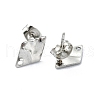 Non-Tarnish 304 Stainless Steel Stud Earring Findings STAS-L024-003P-05-2