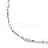 Non-Tarnish 304 Stainless Steel Satellite Chain Necklace for Men Women STAS-B039-13P-2