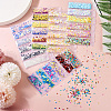  5 Bags 5 Styles Plastic Nail Art Glitter Sequins MRMJ-TA0001-32-6