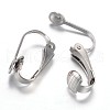 Tarnish Resistant 304 Stainless Steel Clip-on Earring Findings STAS-G081-63P-1
