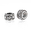 Alloy Rhinestone European Beads MPDL-Q212-001J-RS-3