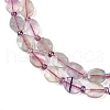 Natural Colorful Fluorite Beads Strands G-G182-C03-01-4