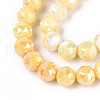 Electroplate Glass Beads Strands GLAA-N010-10mm-01-3
