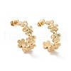 Ion Plating(IP) 304 Stainless Steel Flower Wrap Stud Earrings X-EJEW-G326-03G-1