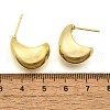 Brass Half Hoop Earrings EJEW-H104-18G-3
