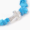 Synthetic Howlite Beads Stretch Bracelets BJEW-JB03926-04-2