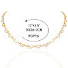 Simple and Retro Style Alloy Butterfly Link Chain Necklaces for Women FS-WG0AD9D-01-5