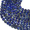 Dyed Natural Lapis Lazuli Beads Strands G-K389-B03-01-3