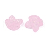 Frosted Transparent Acrylic Beads OACR-P029-18B-01-3