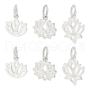   6Pcs 3 Styles 925 Sterling Silver Charms STER-PH0002-86-1