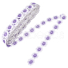 Polyester Flower Lace Ribbon OCOR-WH20001-03A-1