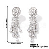 French Romantic Tassel Brass Stud Earrings XJ0314-3-1
