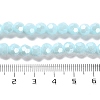 Electroplate Opaque Glass Beads Strands EGLA-A035-P6mm-A10-4