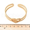304 Stainless Steel Cuff Bangles for Women BJEW-U032-20G-3