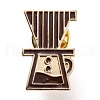 Coffee Maker Enamel Pin JEWB-G012-F02-1