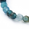 Dyed Natural Agate Stretch Bracelets BJEW-JB05108-03-4