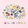 100Pcs Electroplate Glass Charms PALLOY-FZ00017-8