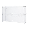 2-Tier Transparent Acrylic Minifigures Display Case ODIS-WH0061-50B-1