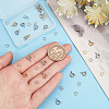 SUNNYCLUE 20Pcs 2 Clolors 304 Stainless Steel Smooth Surface Spring Ring Clasps STAS-SC0004-42-3