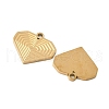 304 Stainless Steel Charms STAS-V015-47G-2