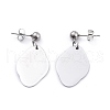 Non-Tarnish 304 Stainless Steel Paperclip Chains & Cable Chain Jewelry Sets SJEW-K153-01P-6