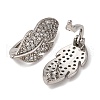 Brass Micro Pave Cubic Zirconia Pendant Bails KK-D378-15P-2
