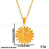 Stainless Steel Diasy Flower Pendantl Necklaces Women Fashion Minimalist Design Jewelry GH9926-2-3