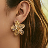 Brass Stud Earrings EJEW-Z117-03G-1