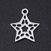 Non-Tarnish 201 Stainless Steel Laser Cut Charms STAS-S105-T897-1-1