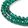 Dyed Natural White Jade Round Beads Strands G-E311-4mm-04-5