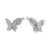 Brass Micro Pave Clear Cubic Zirconia Pendants KK-E068-VF245-1