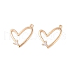 Glass Clear Rhinestone Pendants KK-N254-63G-1