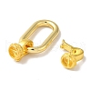 Rectangle Rack Plating Brass Fold Over Clasps KK-A225-01B-G-2