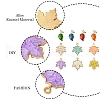 10Pcs 10 Styles Zinc Alloy Pendants ENAM-YW0004-32-2