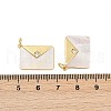 Brass Micro Pave Cubic Zirconia Pendants KK-U058-19G-3