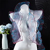 10 Yards Mermaid Color Polyester Pleated Lace Trim Ribbon DIY-WH0419-43C-6